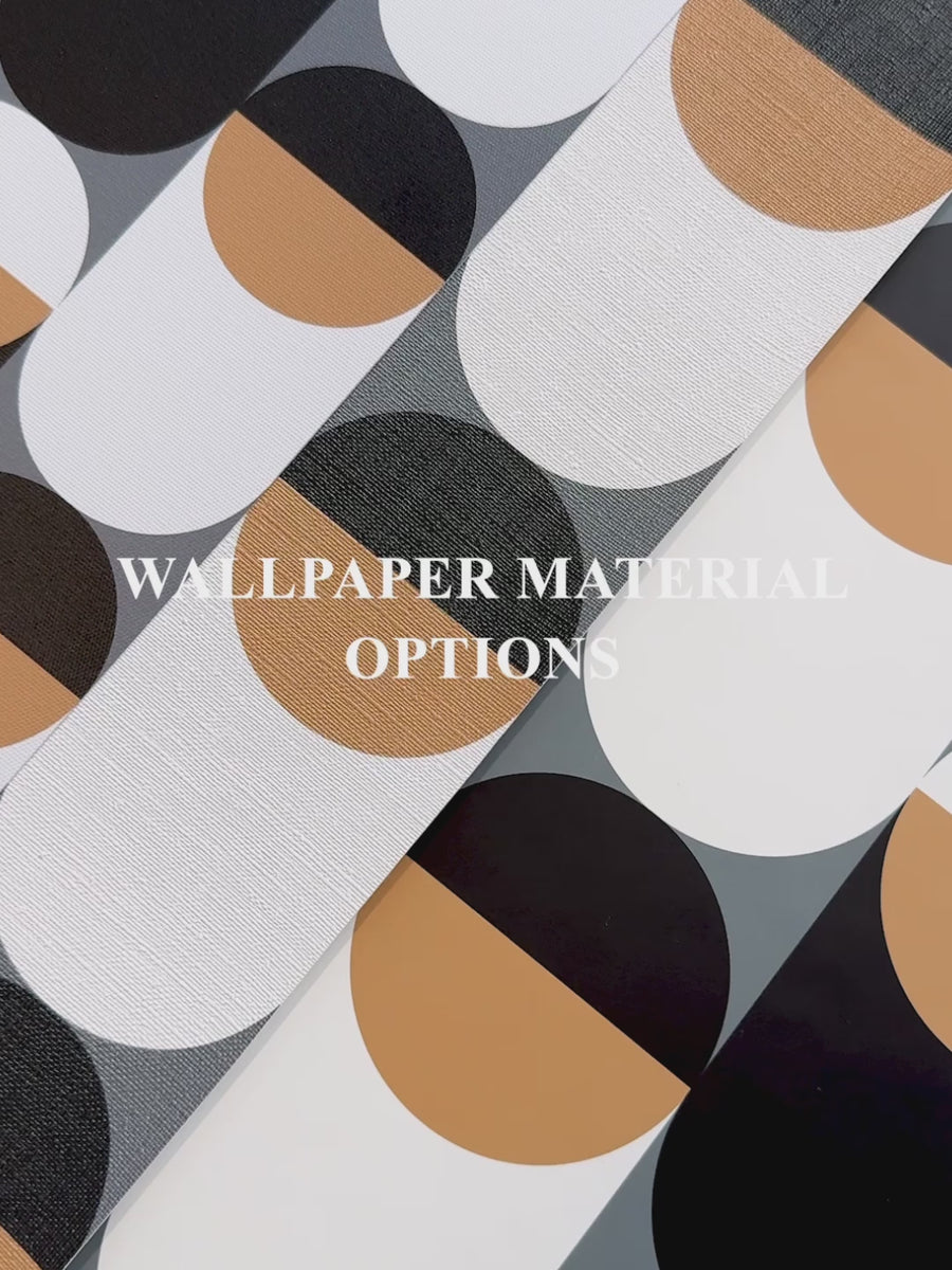 Grey spots pattern removable wallpaper