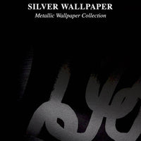 Metallic Silver Chain Pattern Wallpaper