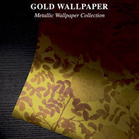 Gold Royal Bloom Metallic Wallpaper