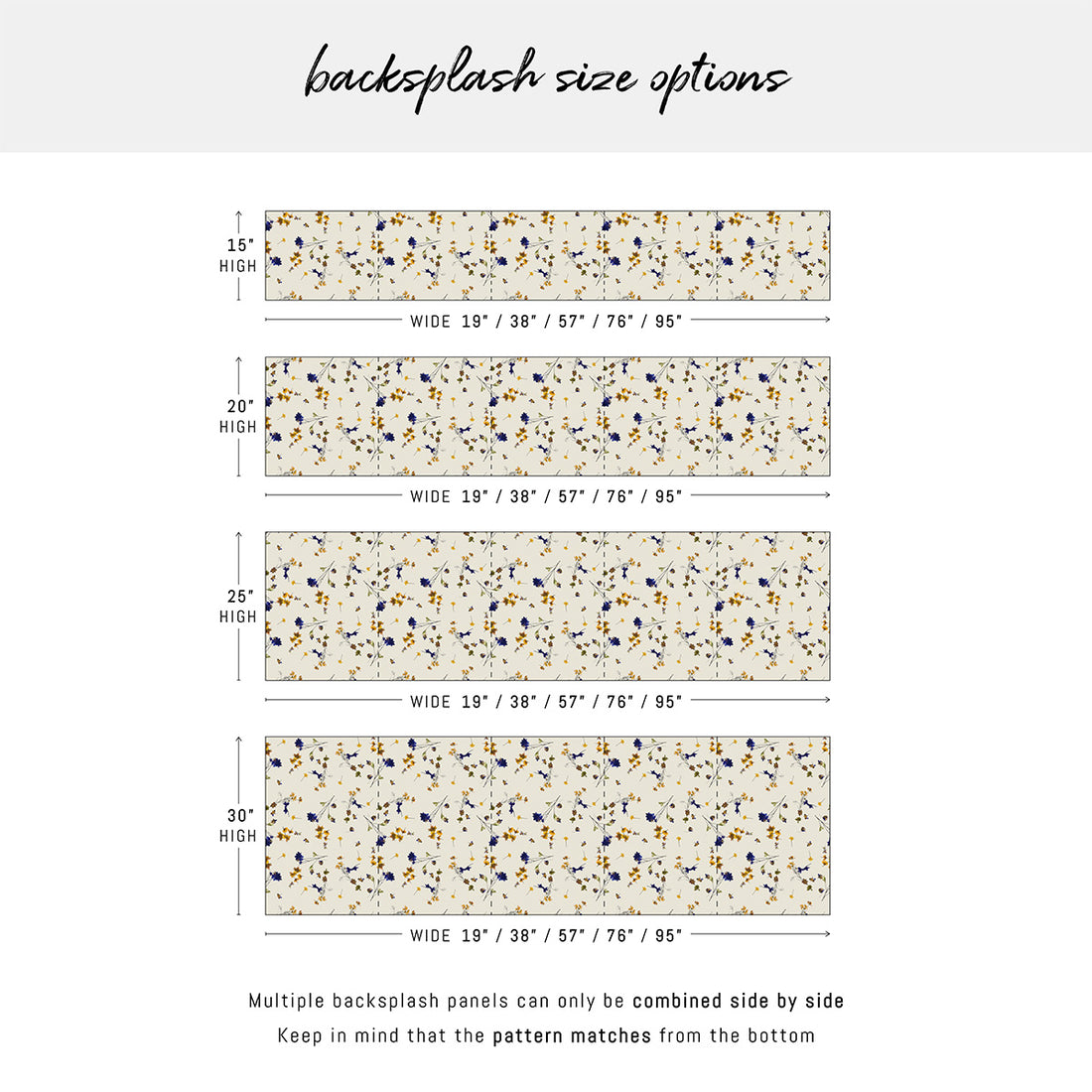 Wildflower Meadow Backsplash