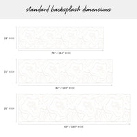 peel and stick backsplash in neutral agate print dimensions