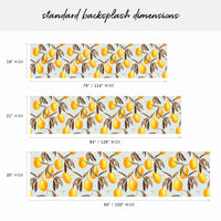 peel and stick backsplash dimensions with lemons