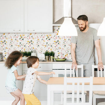 Spring Terrazzo Design Backsplash