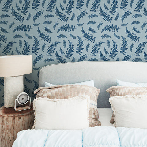 Textured Ferns Kids Wallpaper