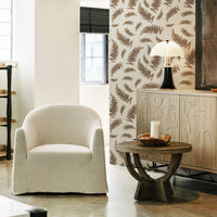 Textured Ferns Grasscloth Wallpaper