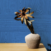 Wooden Design Wallpaper in Blue