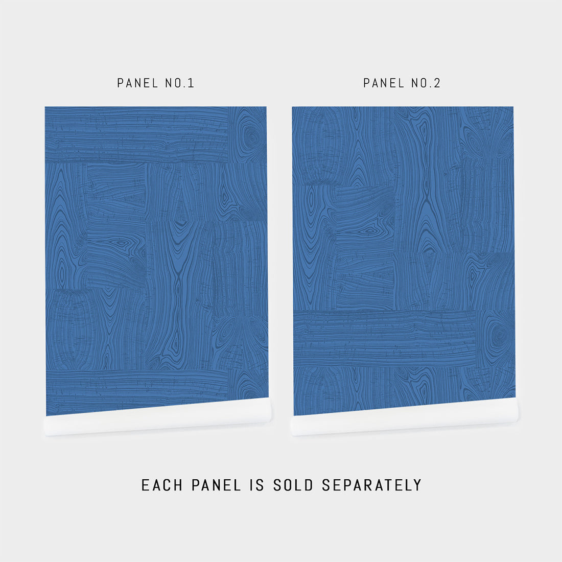 Wooden Design Wallpaper in Blue