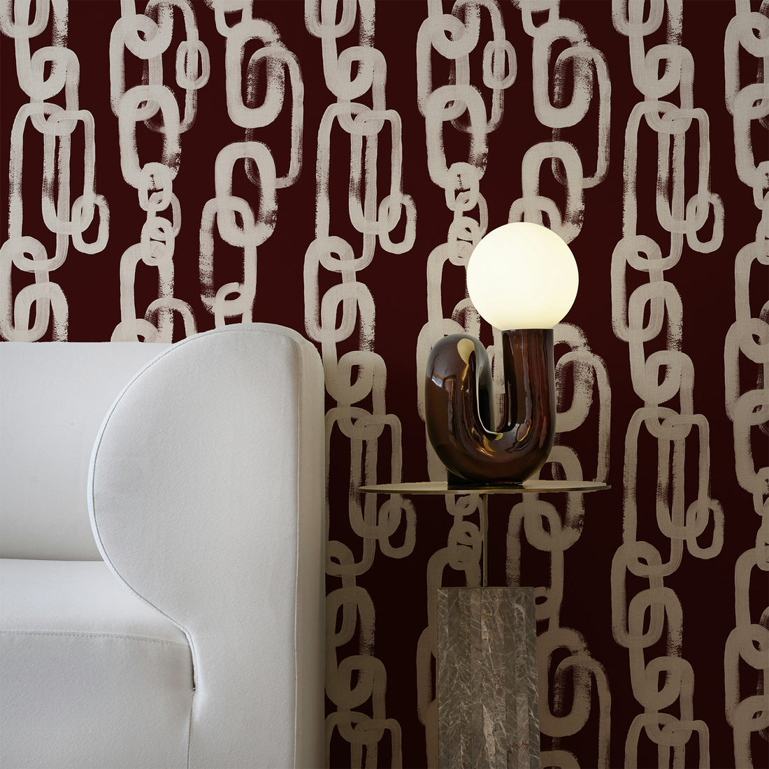 Chestnut Chain Pattern © Wallpaper