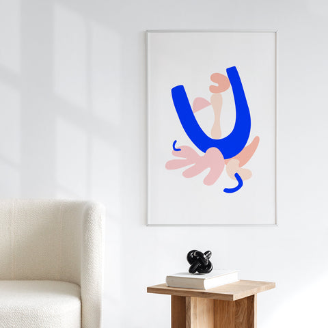 Pink Blue 2 Poster
