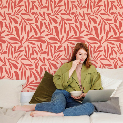 Blush Floral Wallpaper