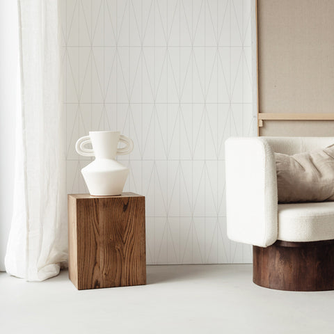 Carta da parati dal design minimale neutro
