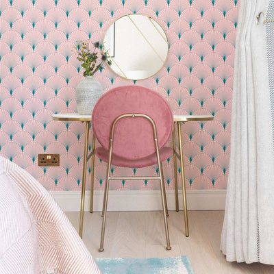 Pastels Delicate Scallop Wallpaper