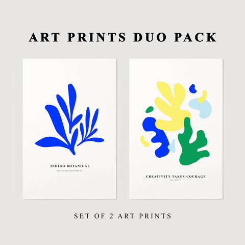 Indigo Blue Poster Duo Pack + Free FedEx Delivery