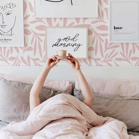 Rosy Floral Wallpaper