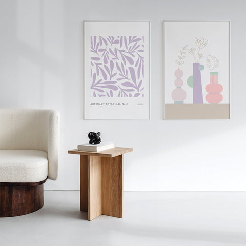 Pastel Botanicals Poster Duo Pack + Free FedEx Delivery
