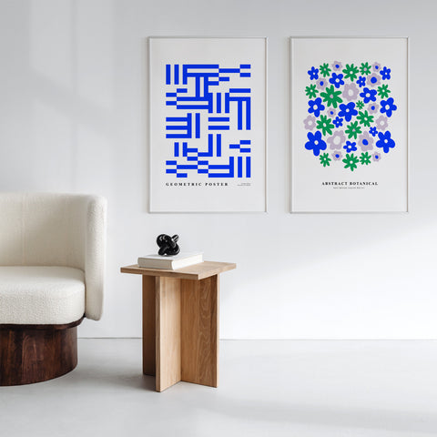 Duo pack di poster Eclectic Indigo + Consegna FedEx gratuita