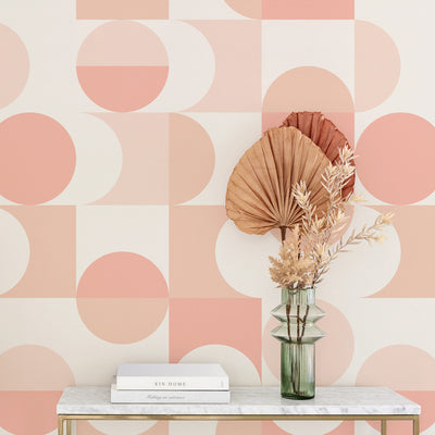 Retro Pastels Wall Mural