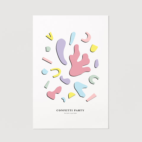 Confetti Art Print