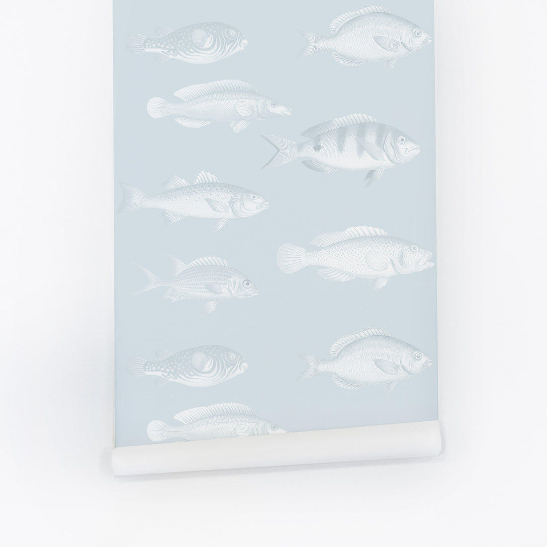 Vintage Fish Pattern Removable Wallpaper