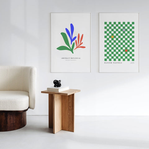 Duo di poster verde Kelly + spedizione FedEx gratuita