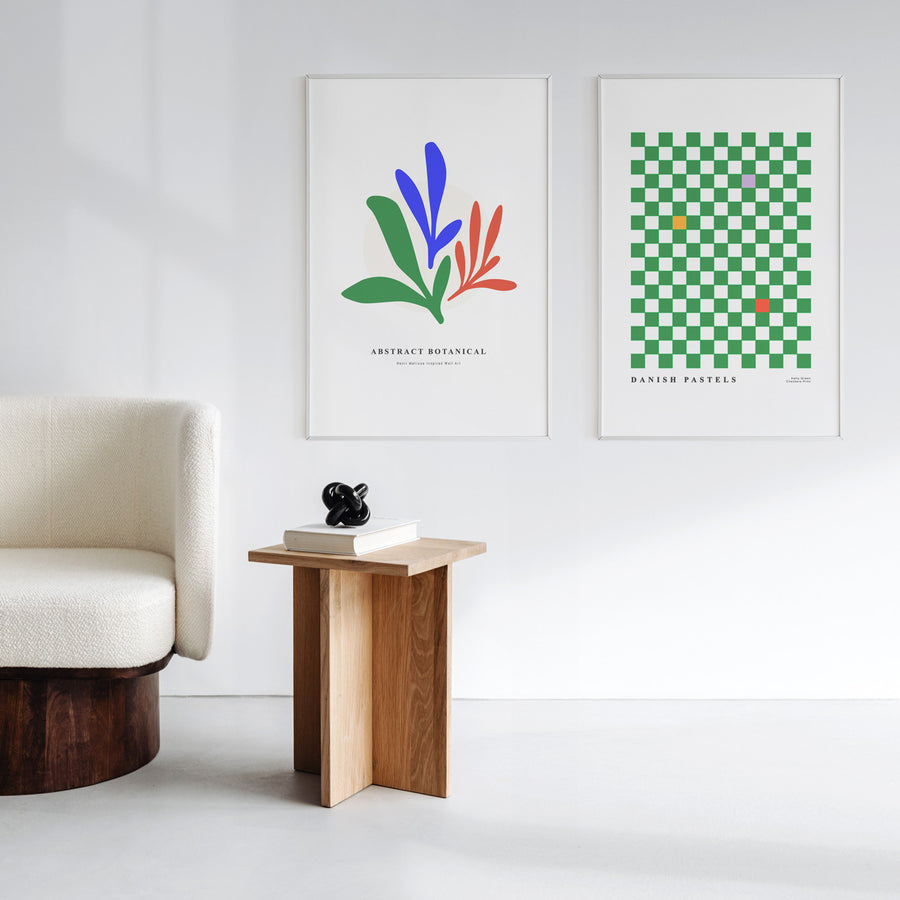 mix and match art posters for scandinavian interior