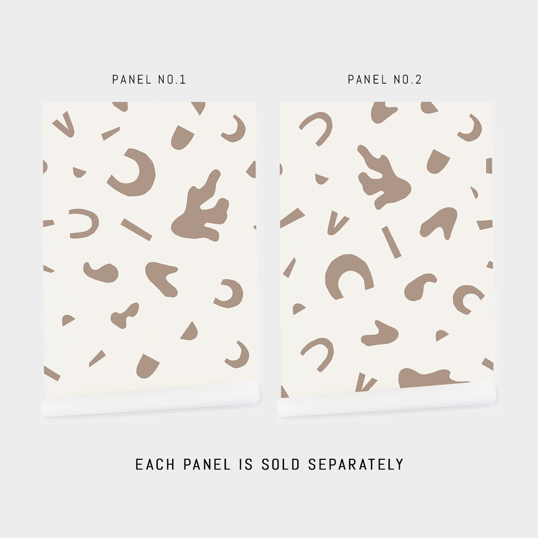 neutral color shapes pattern removable wallpaper