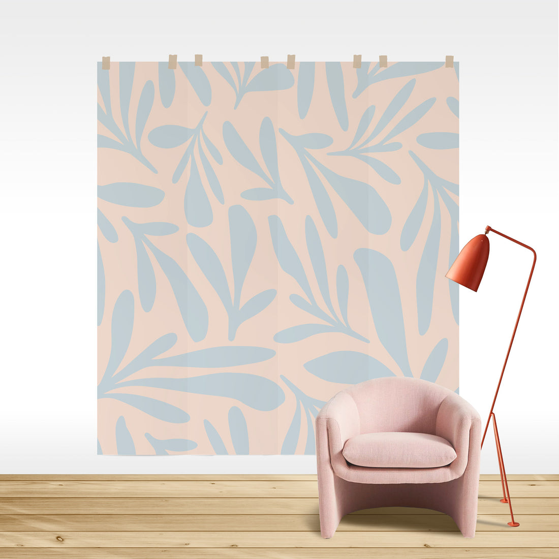 Pastels Floral Wall Mural