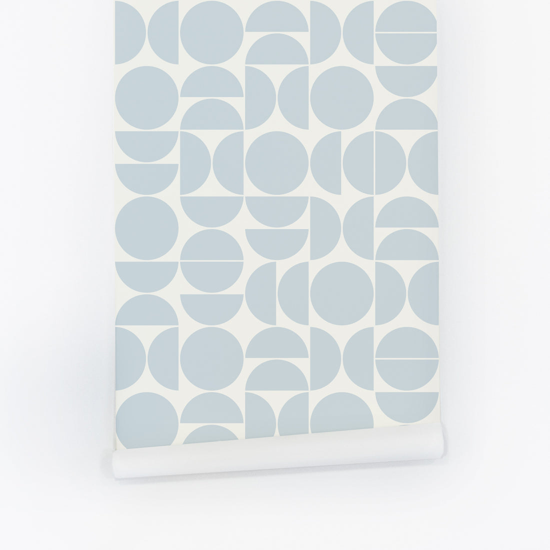 light blue geometric shape peel and stick wallpaper