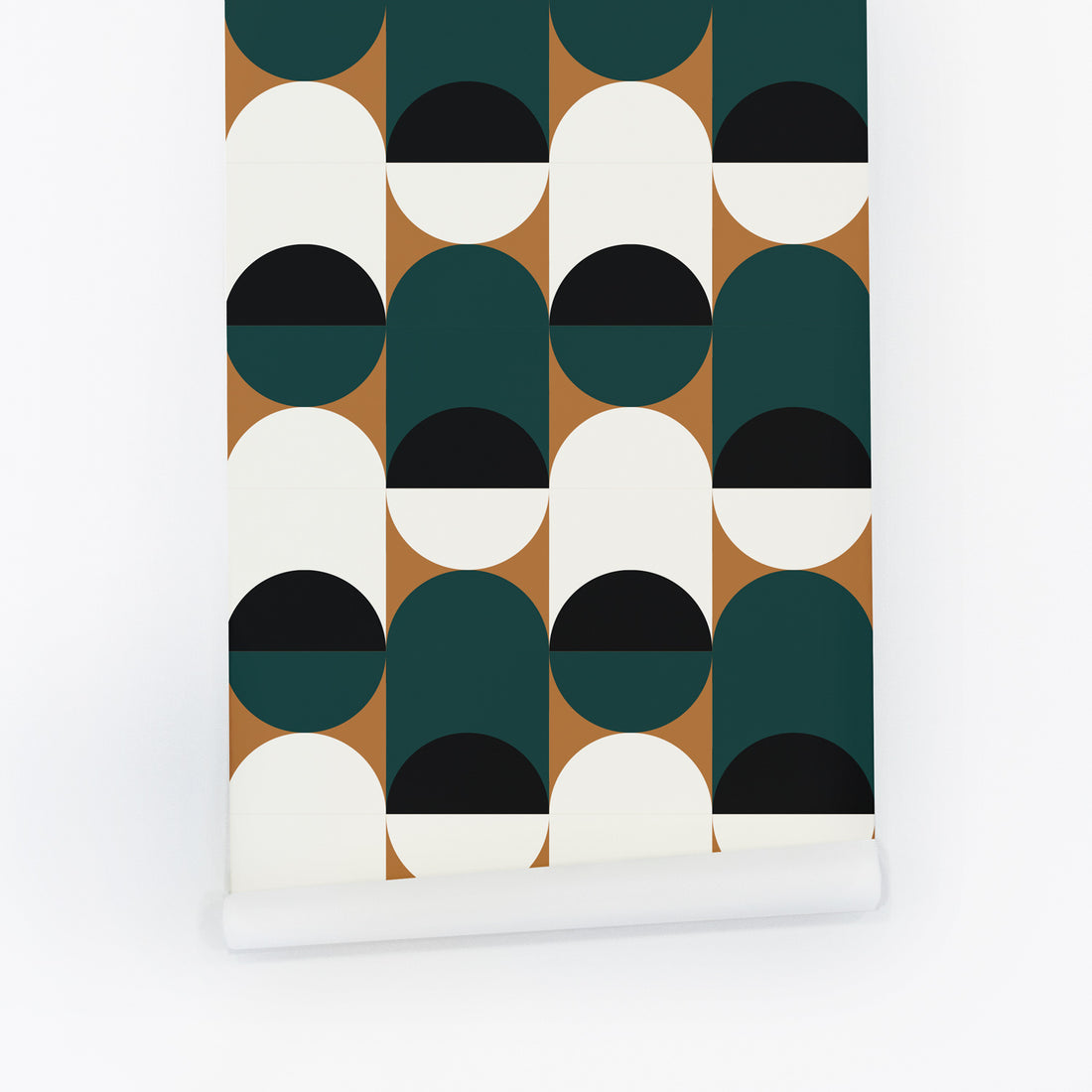 colorful geometric circles pattern removable wallpaper