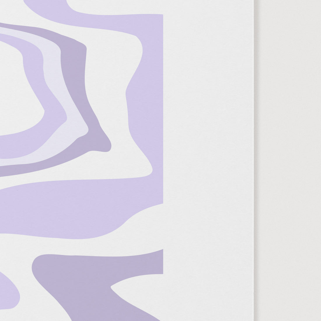 light purple agate print poster close up