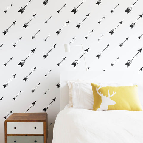 Modern arrow pattern wallpaper