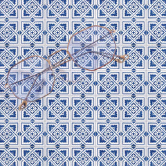 blue portuguese tiles removable wallpaper
