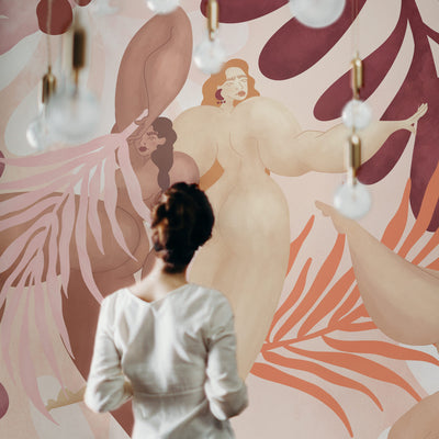 Pink Cloud At Noon Wall Mural