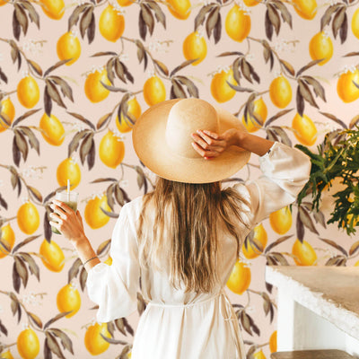 Blushing Lemons wallpaper