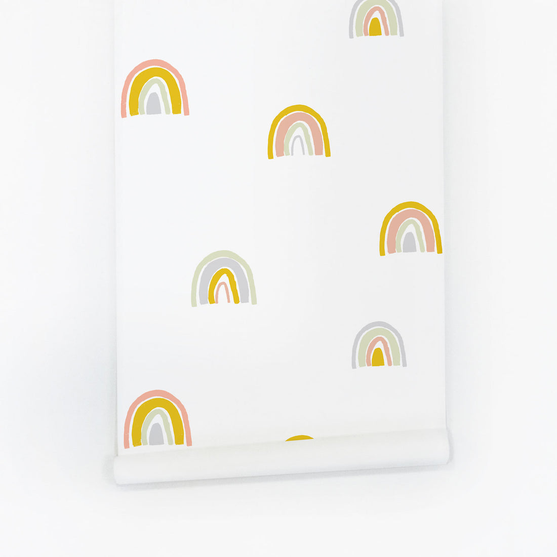 Modern rainbow wallpaper for kid's room interior by Livettes | Livettes ...