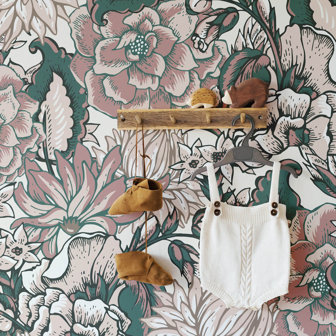 Boho Floral Peel and Stick Wallpaper: Easy Decor Upgrade