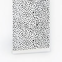 Dalmatian peel and stick wallpaper for rentals