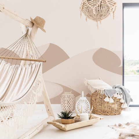Bohemian desert wall mural