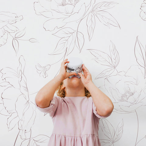 Dusty Pink Floral Design wallpaper