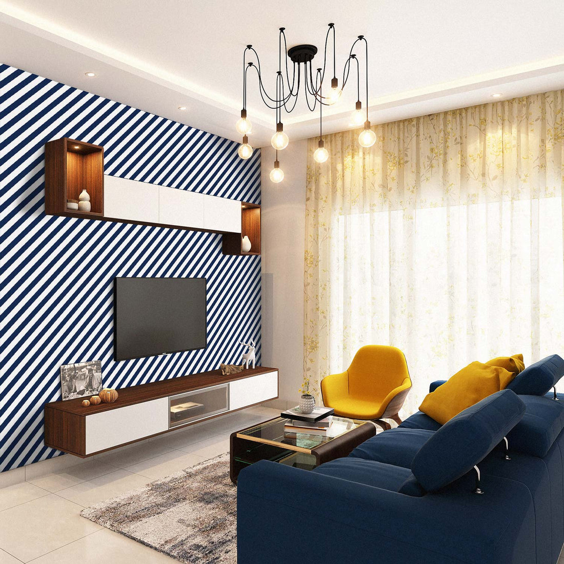 Diagonal Lines Interior Design