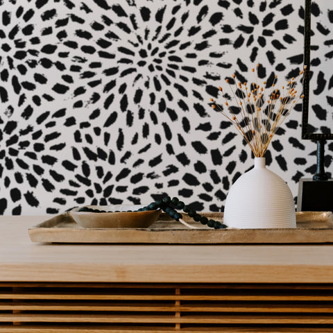Carta da parati con motivo Starburst