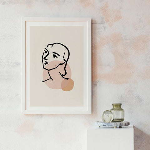 Woman Line Art Print