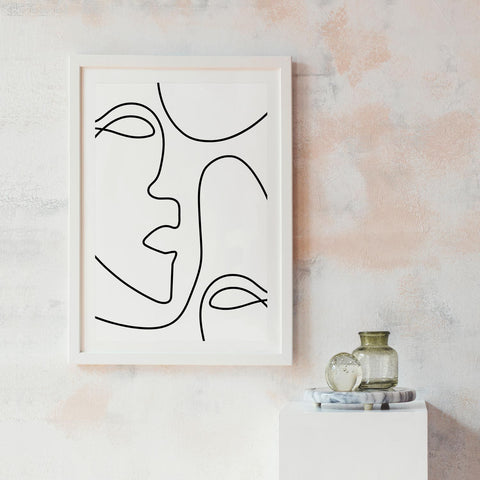 Line Art Modern Wall Poster