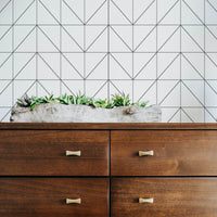 geometric design removable wallpaper for minimalistic interior