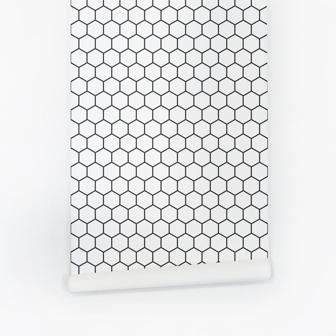 Black honeycomb design peel and stick wallpaper for office