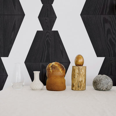 Infinity wood block design wallpaper