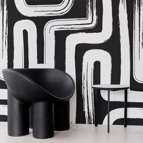 Oversized Paintbrush Maze © Wall Mural