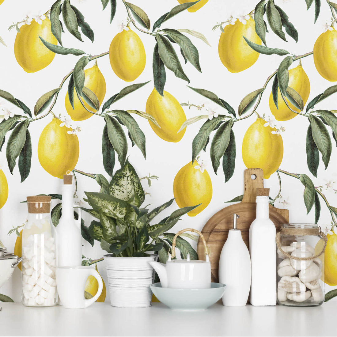 Big Lemon Art Print Simple Modern Bright Fruit Yellow Nursery