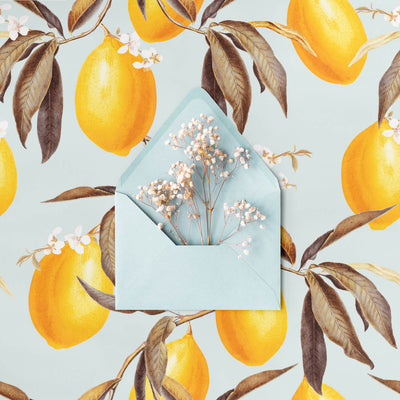 Baby Blue Lemons wallpaper