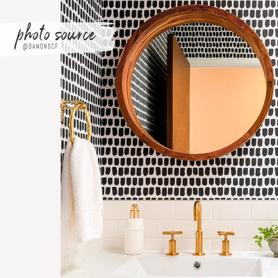 Tiny Brush Pattern © Wallpaper In Black